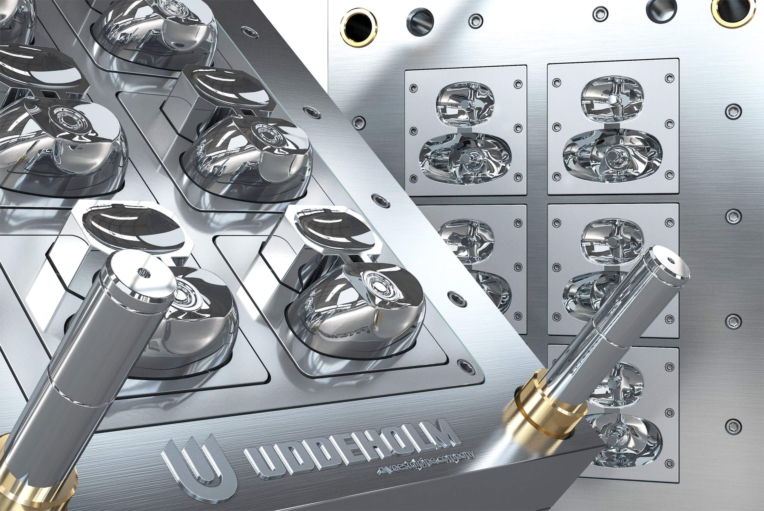 Uddeholm mold for plastic shampoo bottle caps